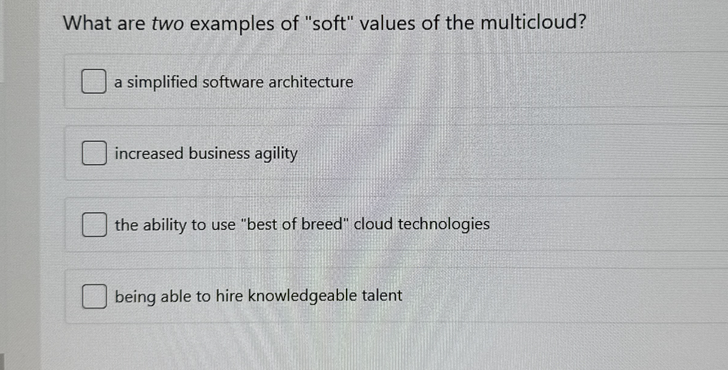 Solved What are two examples of 