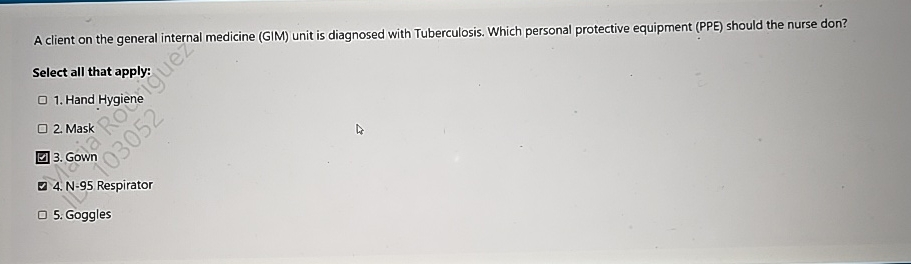 Solved A client on the general internal medicine (GIM) unit | Chegg.com