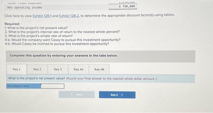 Solved Problem 12-17 (Algo) Net Present Value Analysis; | Chegg.com