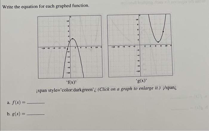 Solved Rewrite The Following Quadratic Functions In Vertex