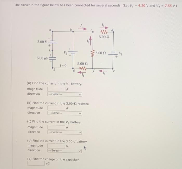 Solved The circuit in the figure below has been connected | Chegg.com