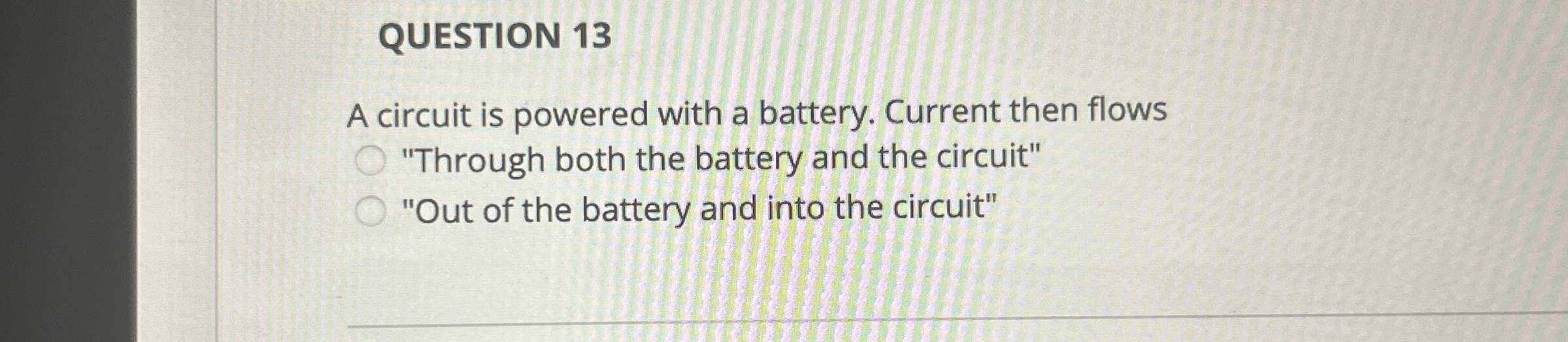 High Quality SOLUTION QUESTION 13A circuit is powered with a battery ...