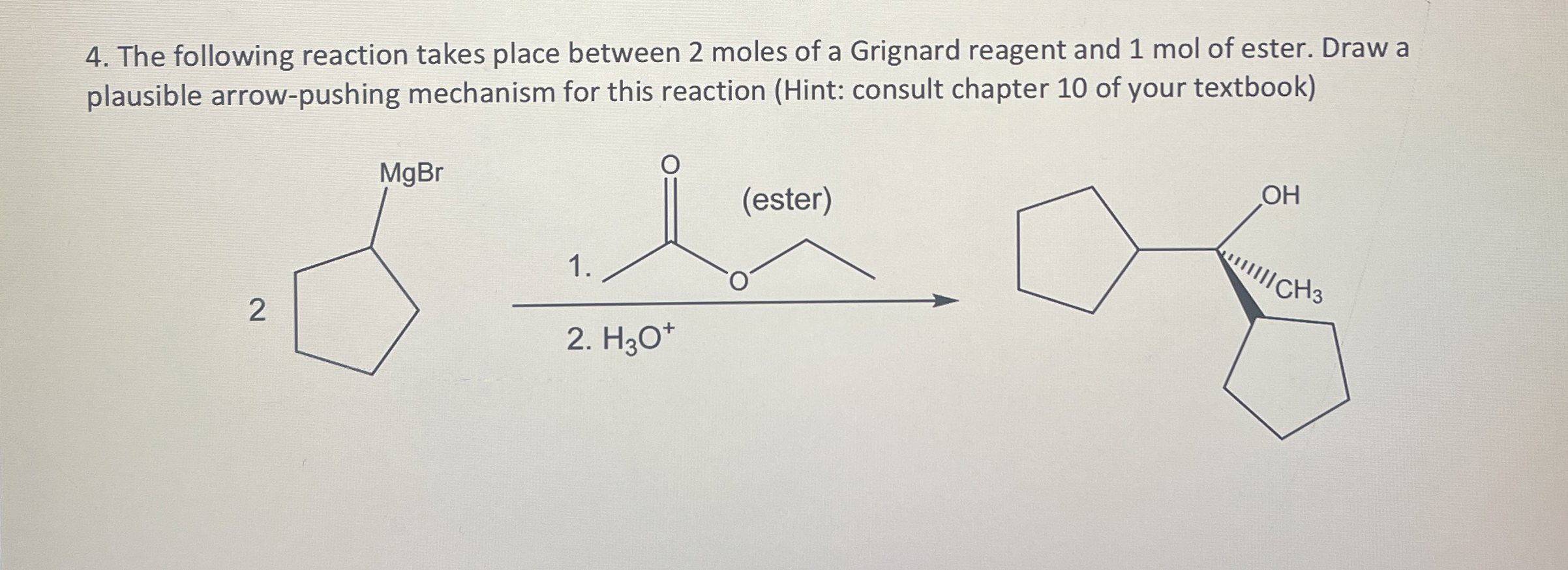 Solved The following reaction takes place between 2 ﻿moles | Chegg.com