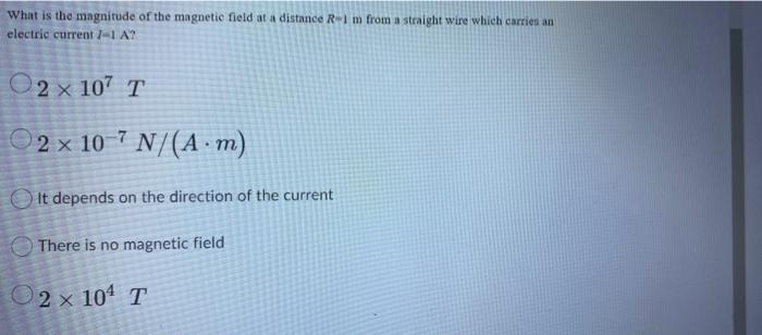Solved What is the magnitude of the magnetic field at a | Chegg.com