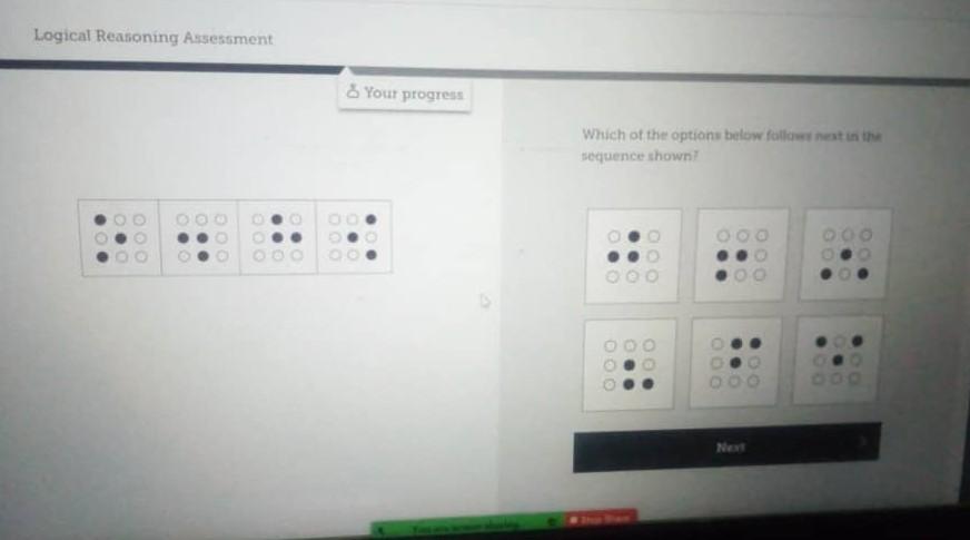 Solved Logical Reasoning Assessment & Your Progress Which Of | Chegg.com