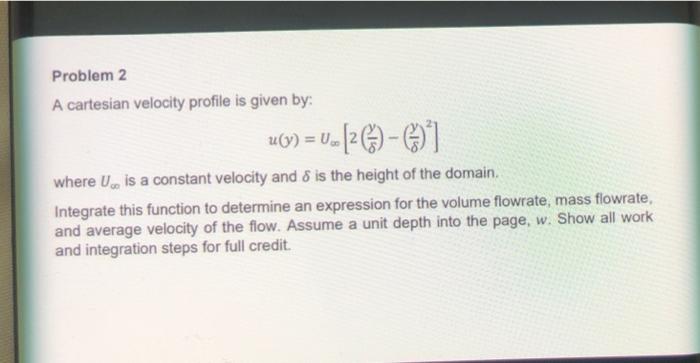 Solved Problem 2 A Cartesian Velocity Profile Is Given By: | Chegg.com