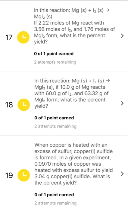 Solved In This Reaction Mg S 12 S Mgl2 S If 2 Chegg Com