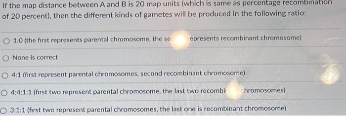 Solved If the map distance between A and B is 20 map units | Chegg.com