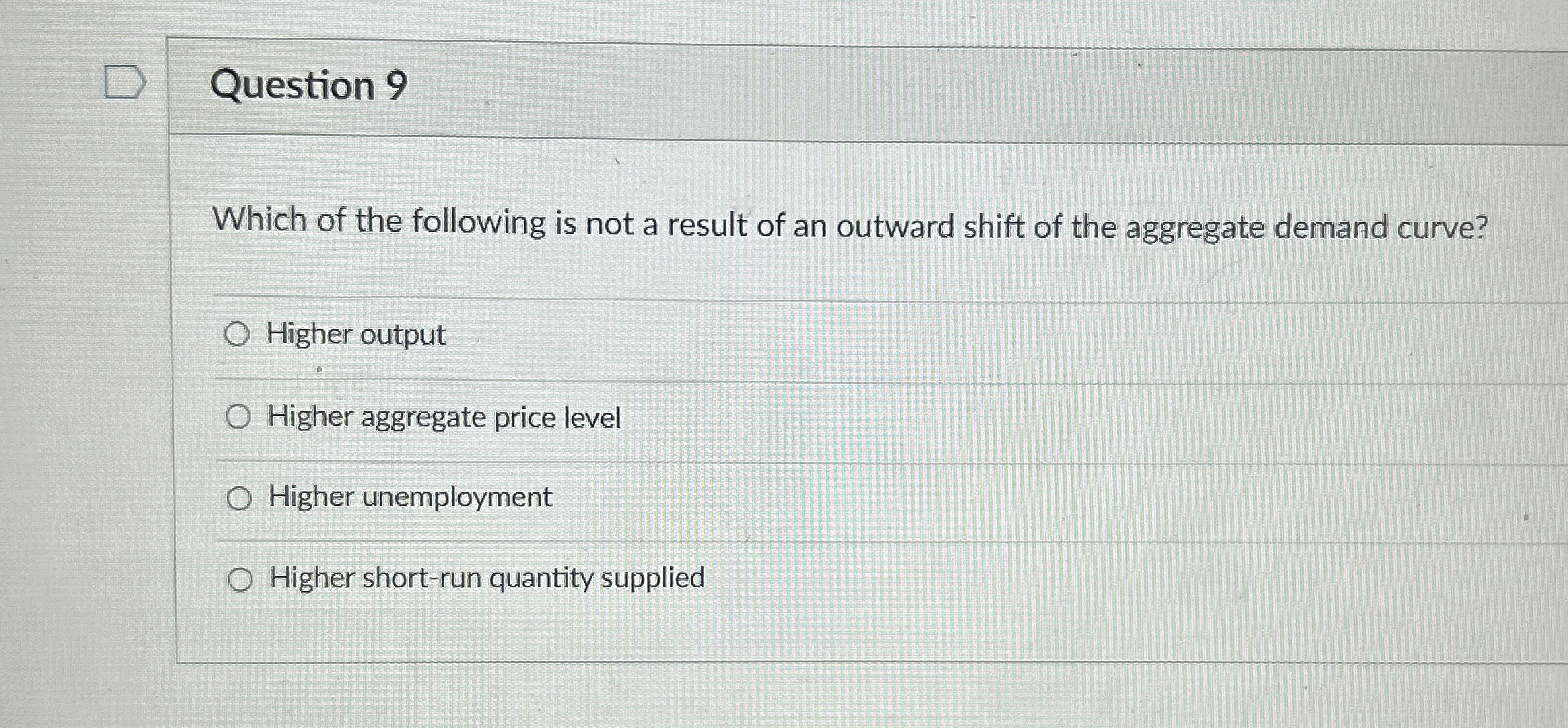 Solved Question 9Which of the following is not a result of | Chegg.com