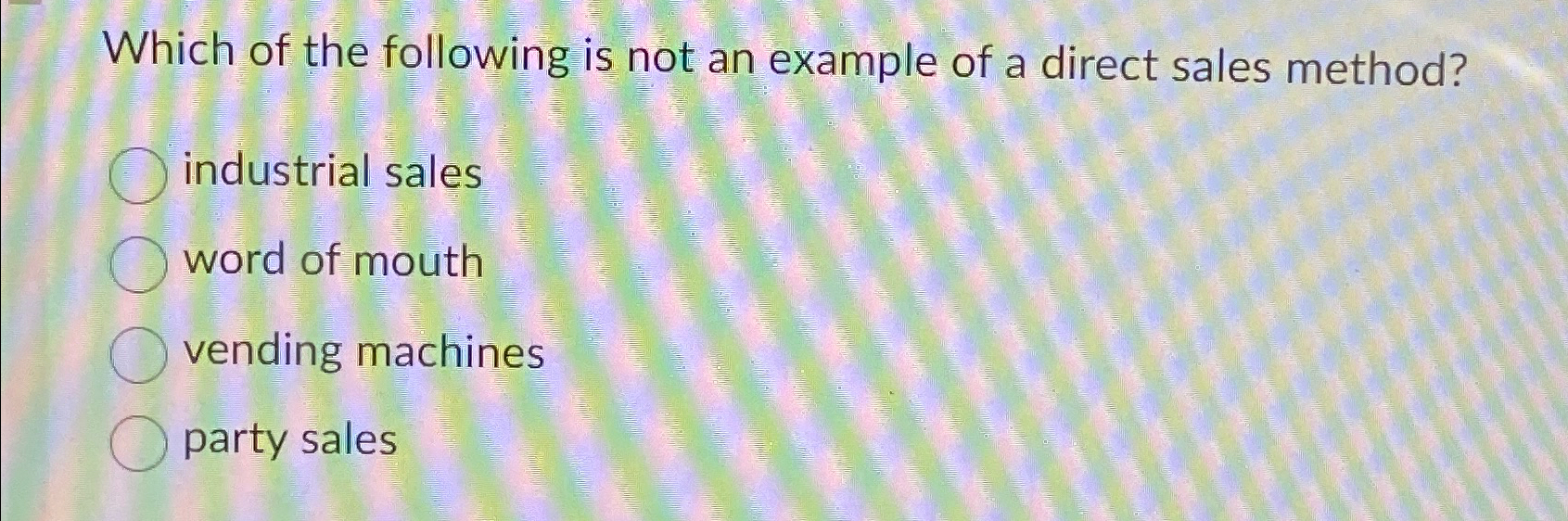Solved Which of the following is not an example of a direct | Chegg.com