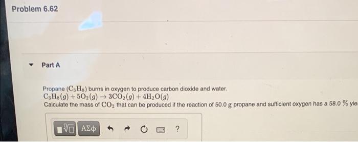 Solved Propane (C3H8) burns in oxygen to produce carbon | Chegg.com