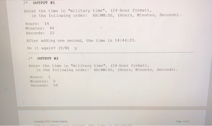 Solved HW_3f - struct Time - Write a program that prompts | Chegg.com