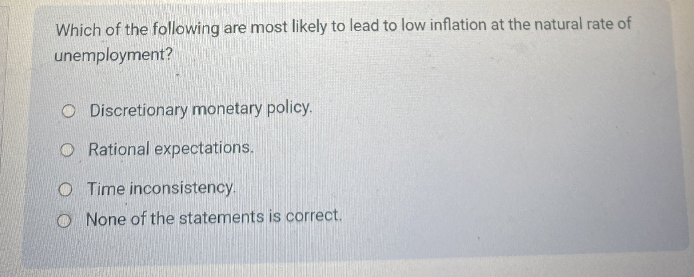 Solved Which of the following are most likely to lead to low | Chegg.com