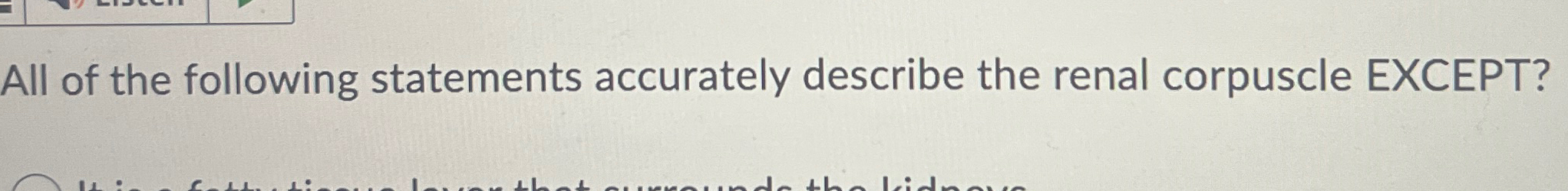 Solved All of the following statements accurately describe | Chegg.com