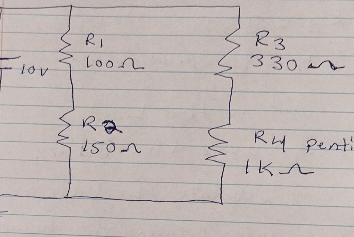 Solved How to calculate the value of R4 as a potentiometer