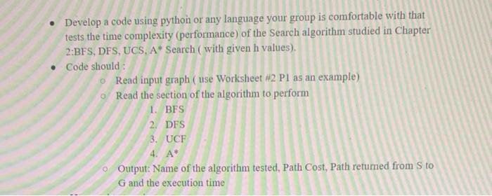 Solved Develop a code using python or any language your | Chegg.com