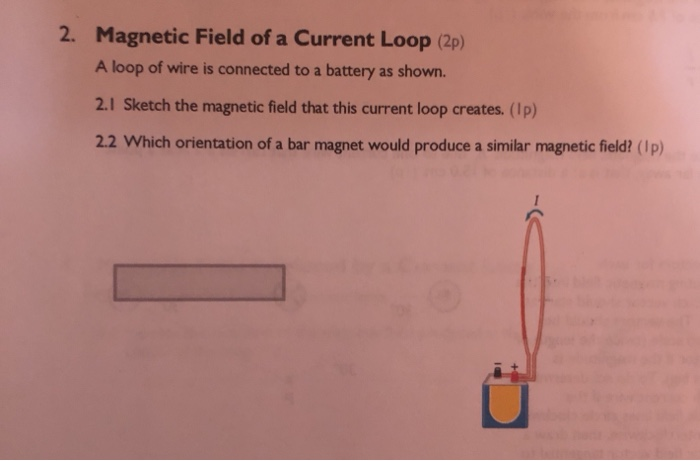 Solved 2. Magnetic Field of a Current Loop (2p) A loop of | Chegg.com
