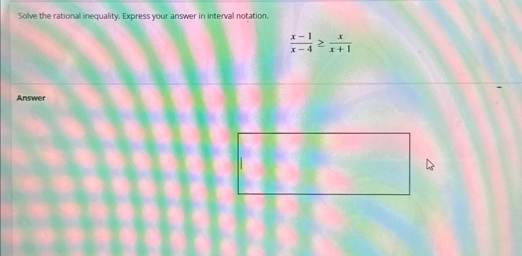 Solved Solve the rational inequality. Express your answer in | Chegg.com