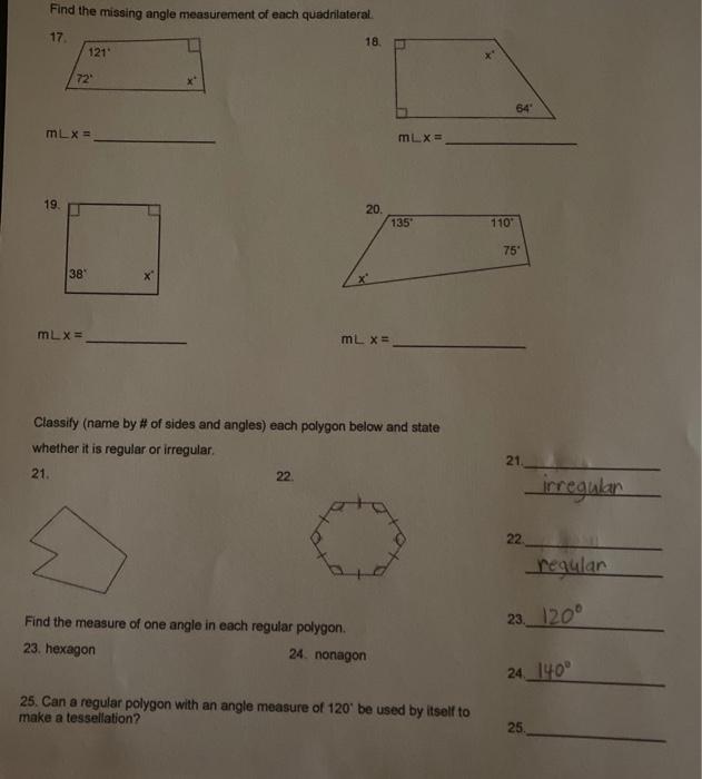 How To Find The Missing Side Of An Irregular Quadrilateral