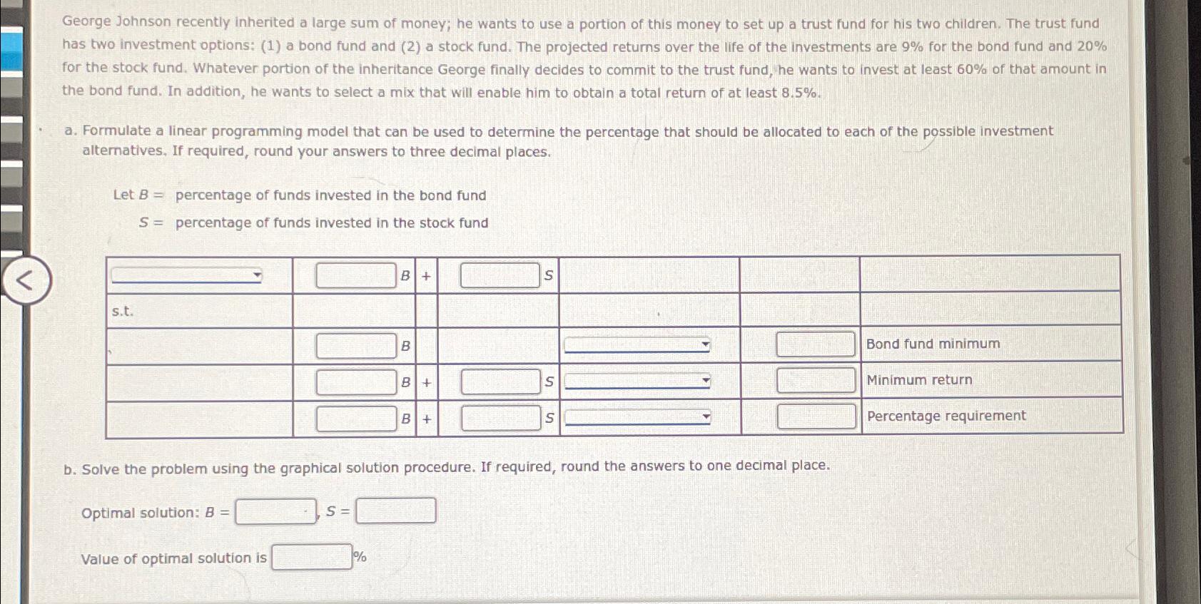 solved-george-johnson-recently-inherited-a-large-sum-of-chegg