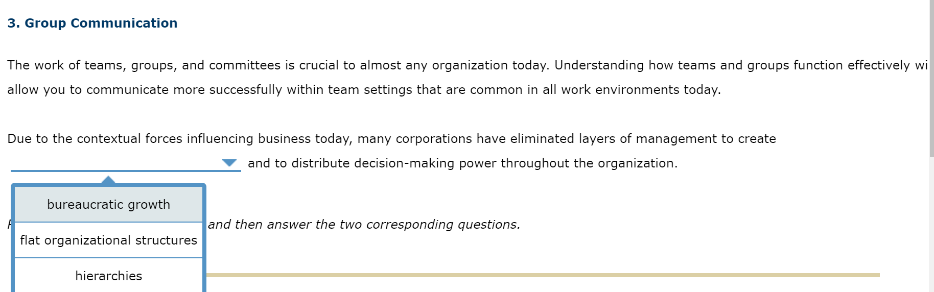 Solved Group CommunicationThe work of teams, groups, and | Chegg.com