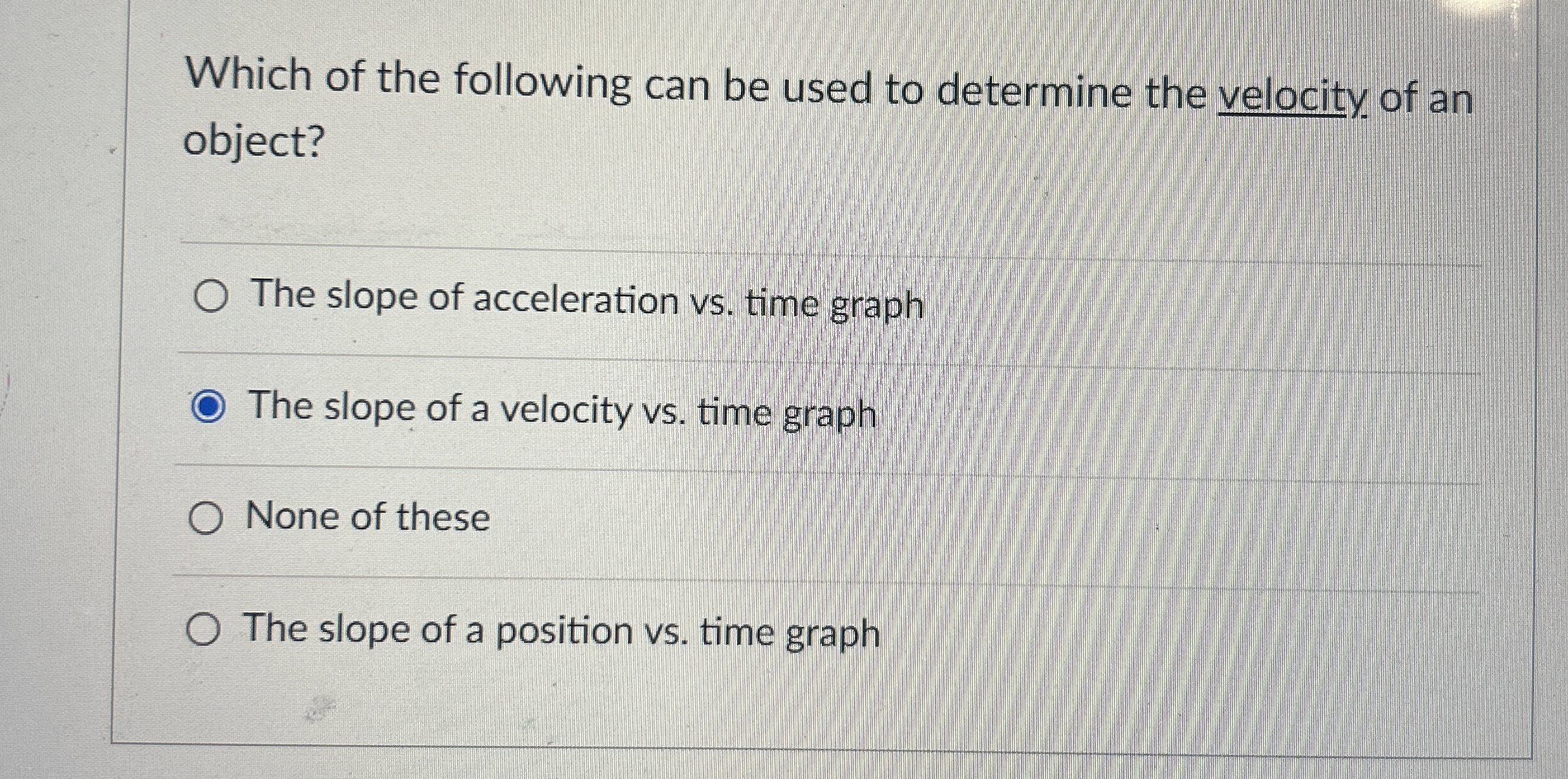 Solved Which of the following can be used to determine the | Chegg.com
