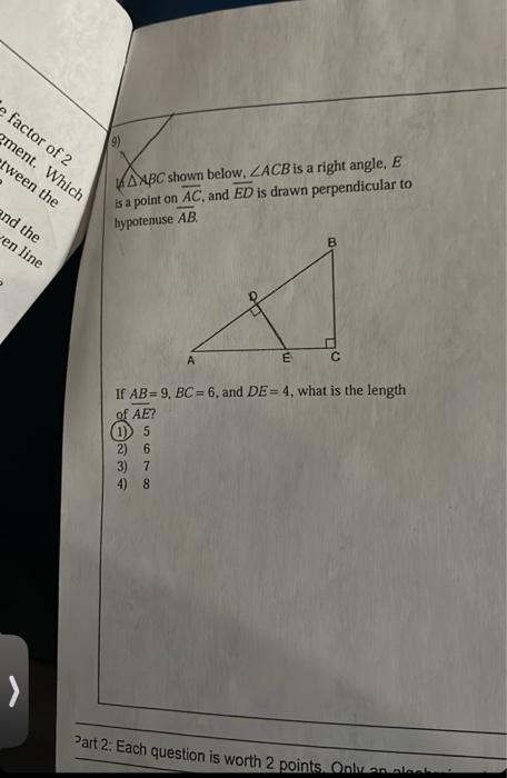 Solved in a point on ( riangle A B C ) shown below, ( angle | Chegg.com