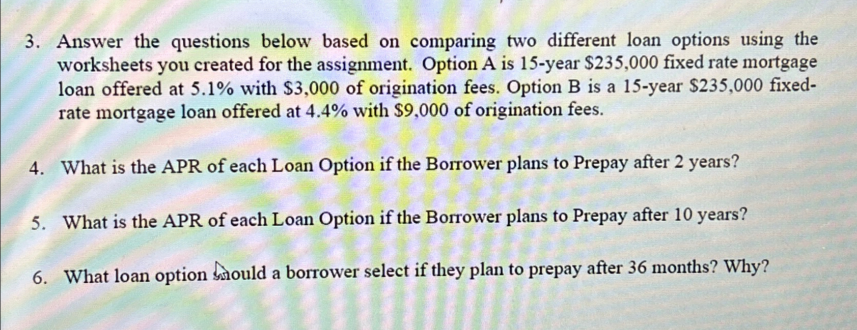 Solved Answer the questions below based on comparing two | Chegg.com