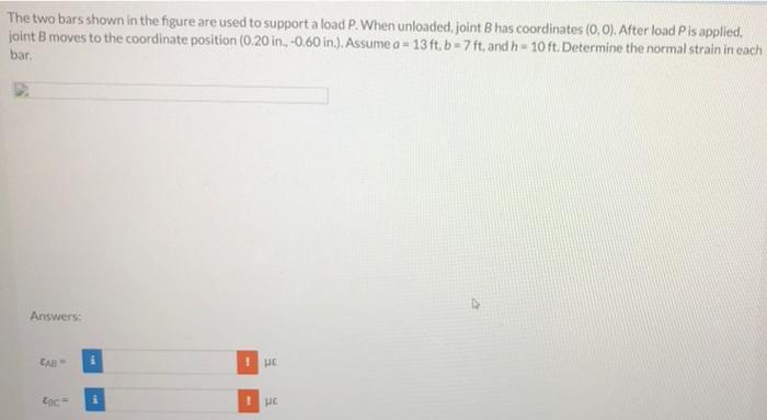 Solved The Two Bars Shown In The Figure Are Used To Support | Chegg.com