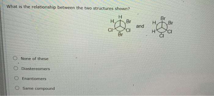 Solved What is the relationship between the two structures | Chegg.com