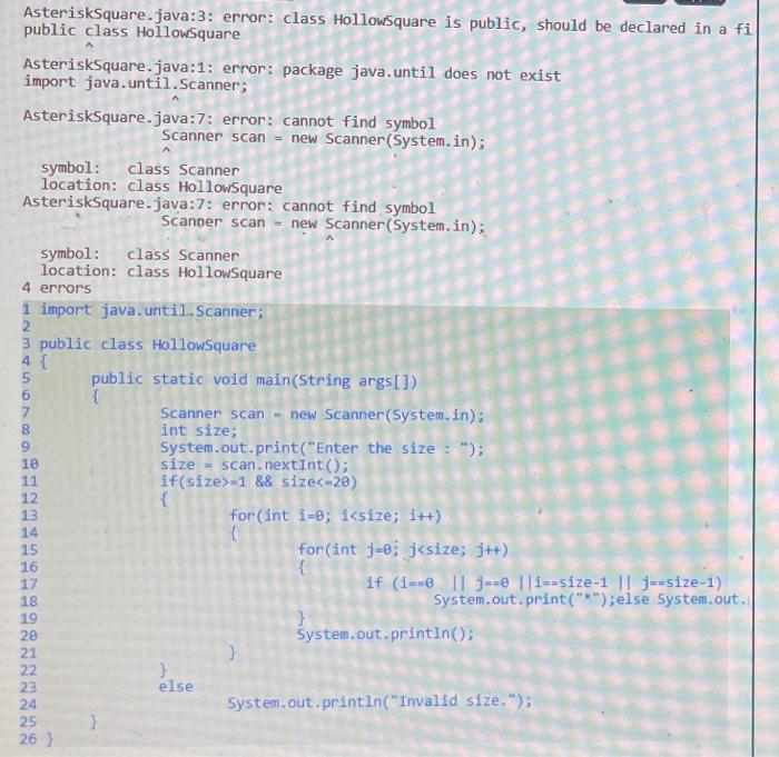 Solved 4.29 (Square of Asterisks) Write an application that | Chegg.com