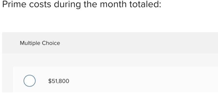Solved The following costs were incurred in May: Direct | Chegg.com