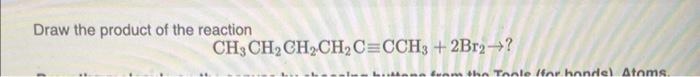 Solved Draw the product of the reaction | Chegg.com