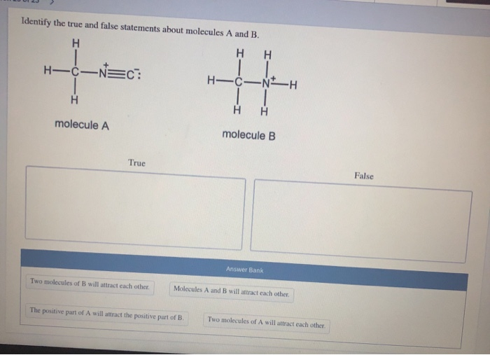 Solved Identify the true and false statements about