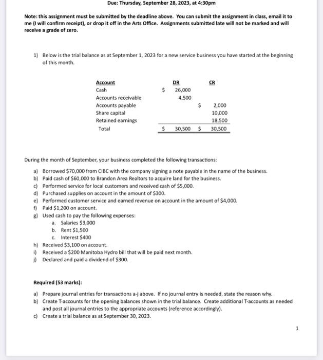 submit your assignment ten days of the announcement