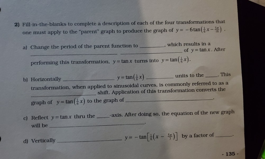 Solved 2) Fill-in-the-blanks to complete a description of | Chegg.com