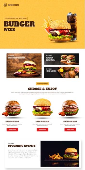 Solved BURGER HOUSE ரமாக BURGER WEEK MOST POPULAR BURGER | Chegg.com