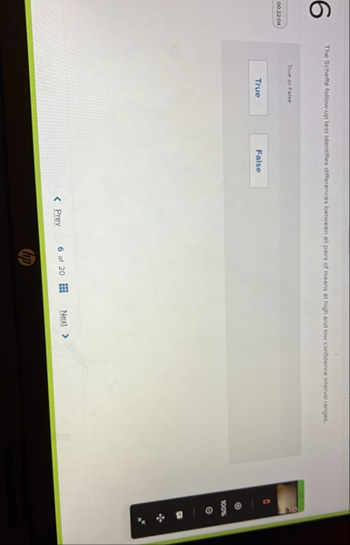 Solved The Scheffe follow-up test identifies differences | Chegg.com