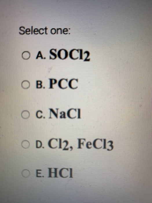 Solved In order to convert a carboxylic acid into an acid | Chegg.com