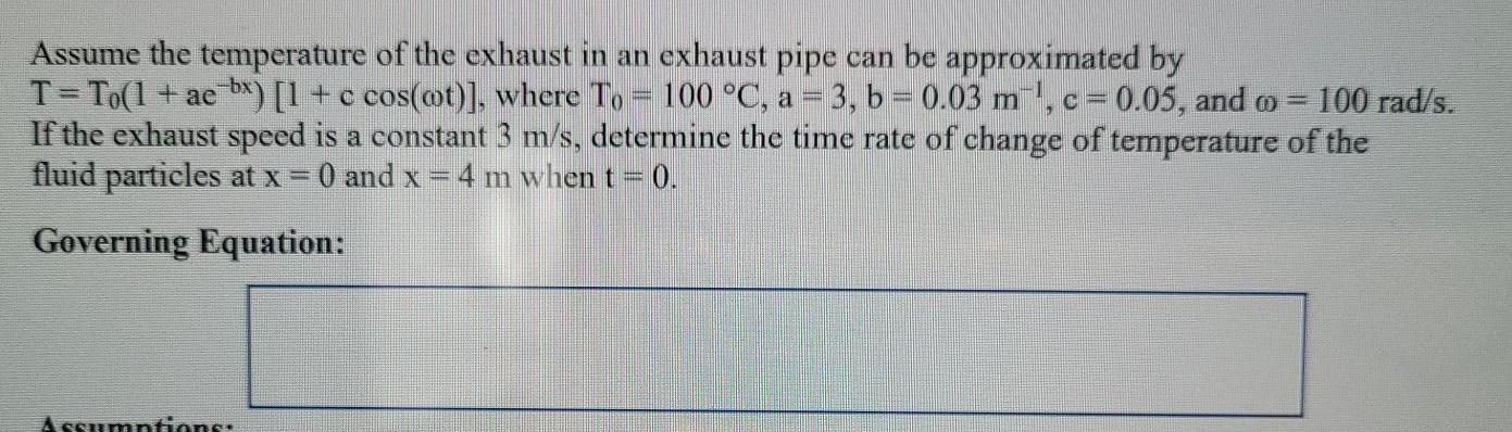 Solved Assume The Temperature Of The Exhaust In An Exhaus Chegg Com