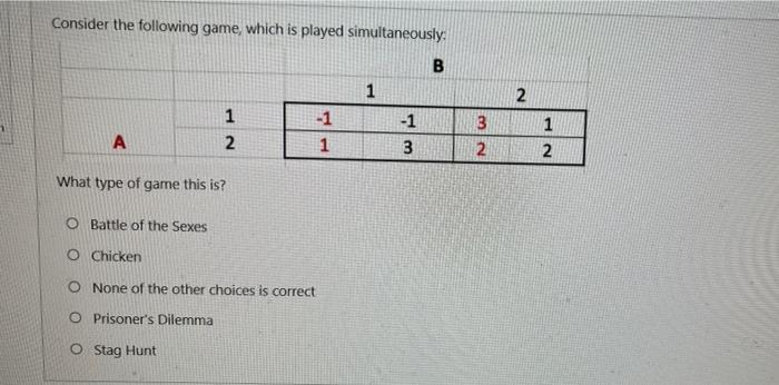 Solved Consider the following game, which is played | Chegg.com
