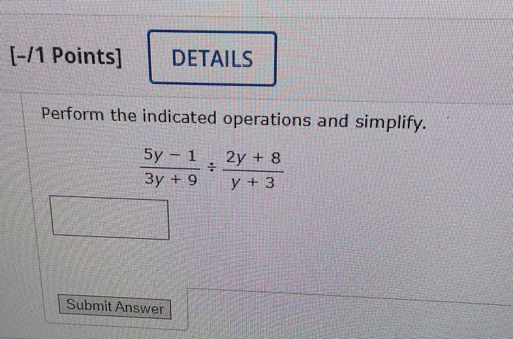 Solved Perform the indicated operations and simplify | Chegg.com