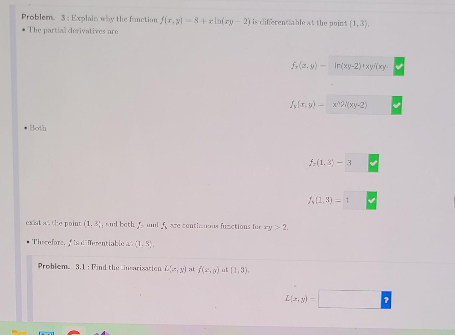 Solved Problem 2 Let F X Y 6xln Y Find L X Y The