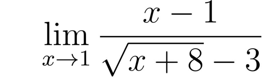 Solved Limx→1x 1x 82 3