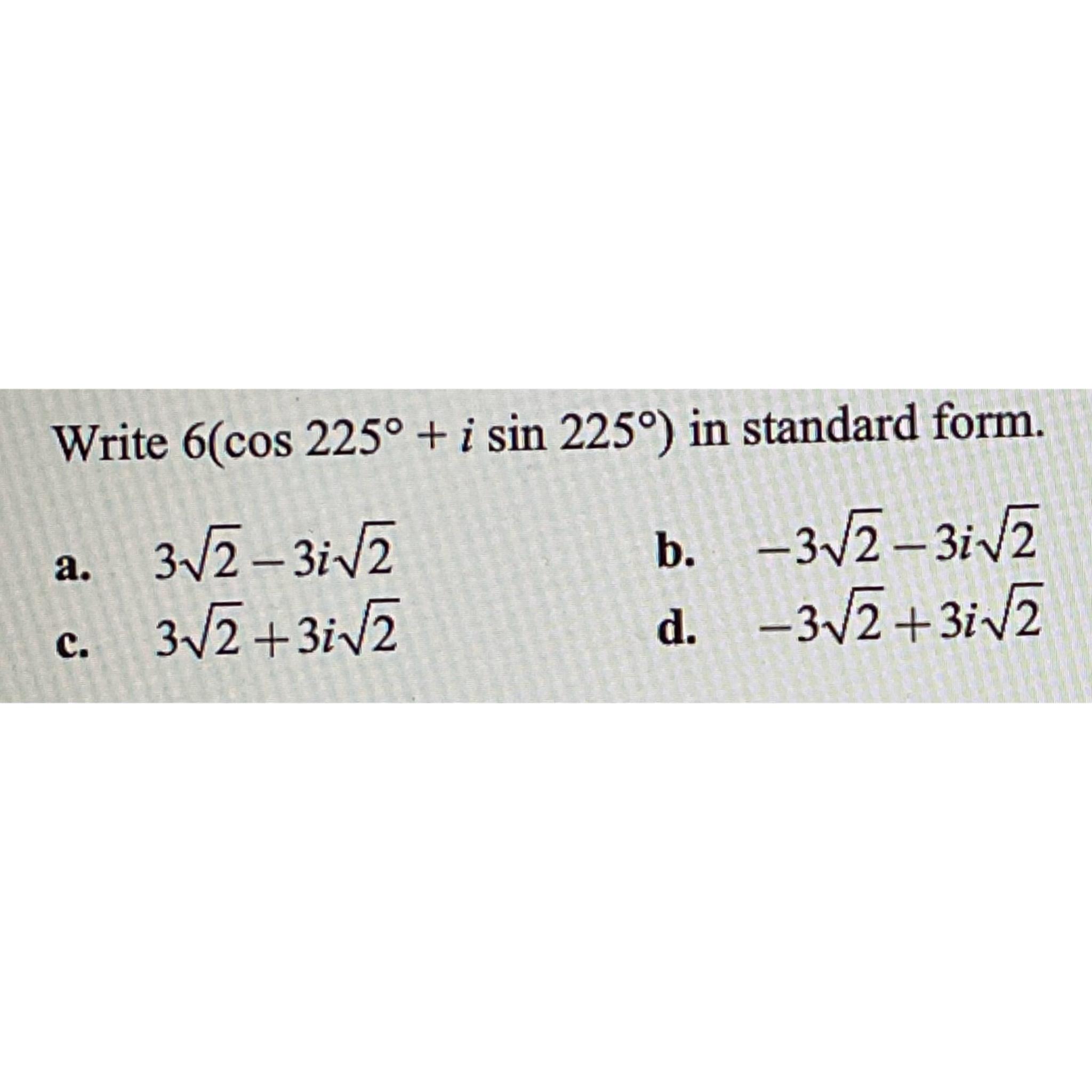 how to write standard form