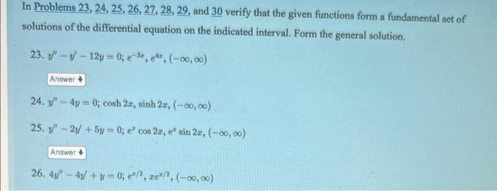 Solved In Problems 23,24,25,26,27,28,29, and 30 verify that | Chegg.com