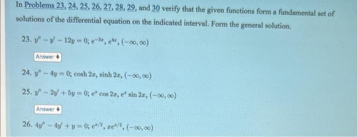 Solved In Problems 23,24,25,26,27,28,29, And 30 Verify That | Chegg.com