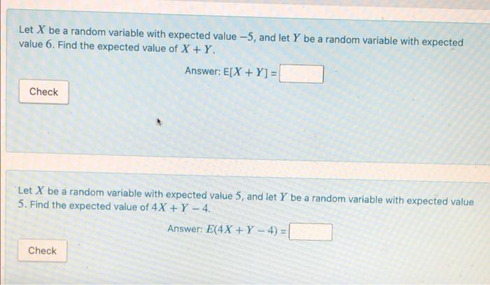 Solved Let X be a random variable with expected value -0.1. | Chegg.com