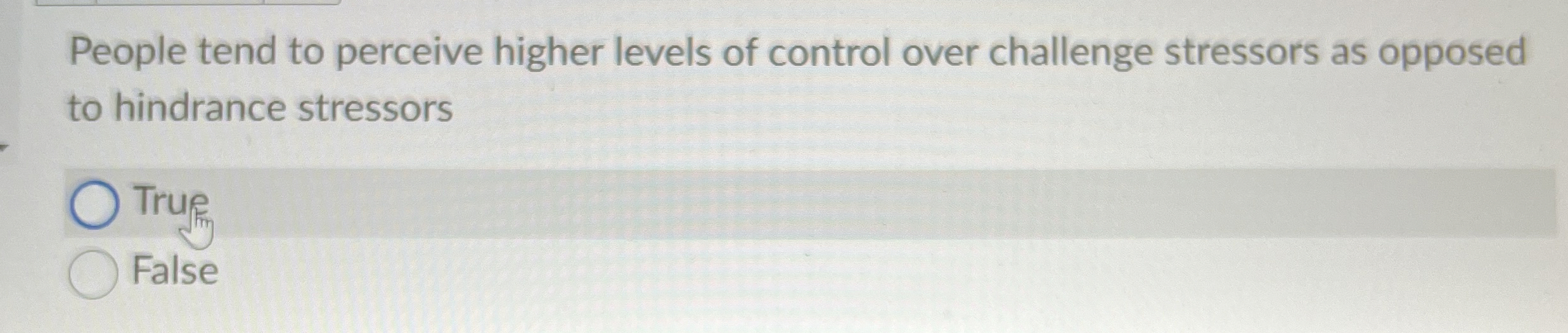 Solved People tend to perceive higher levels of control over | Chegg.com
