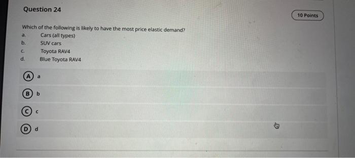 Solved Which of the following is likely to have the most | Chegg.com